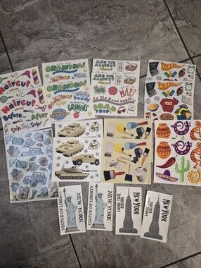 Variety Of 20 Sheets Of Stickers.